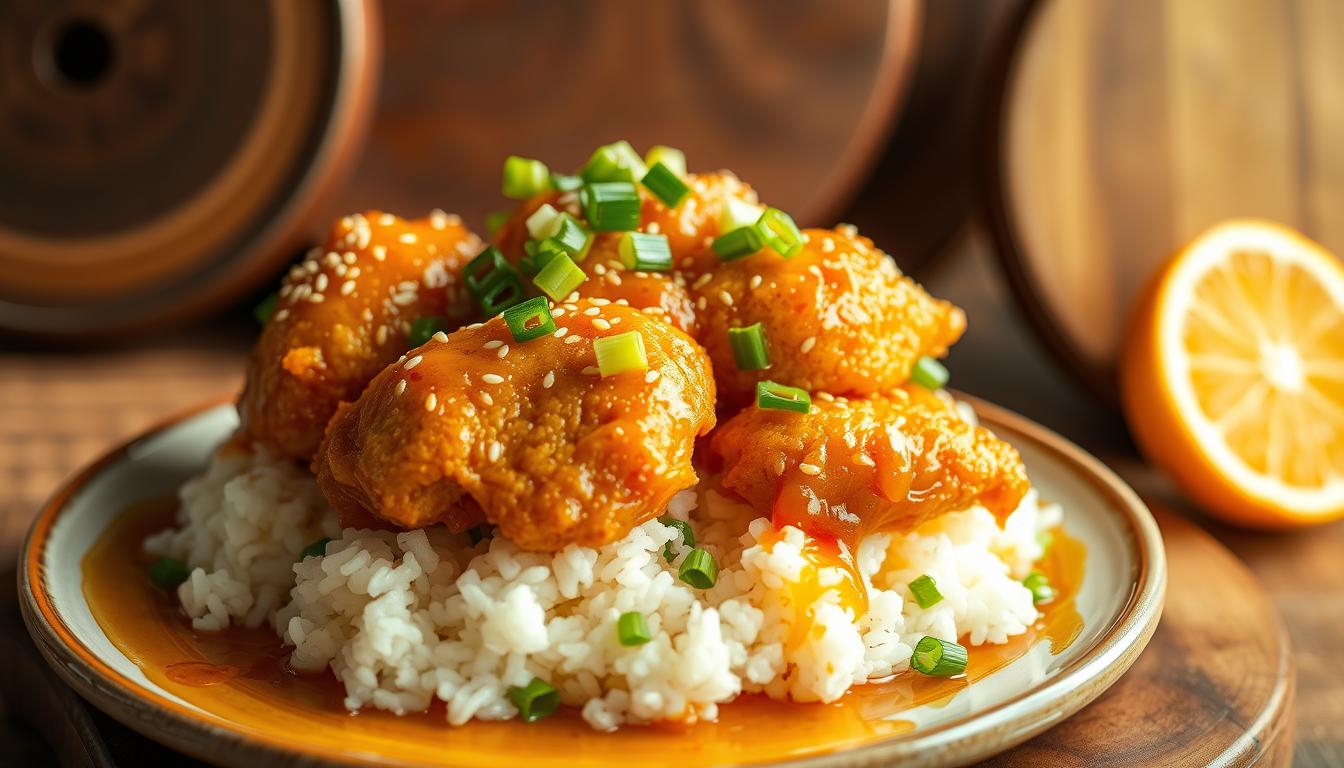 4-Ingredient Orange Chicken
