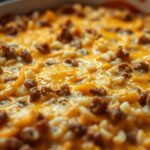 Cheesy Hamburger Rice Casserole