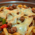 philly cheesesteak pasta