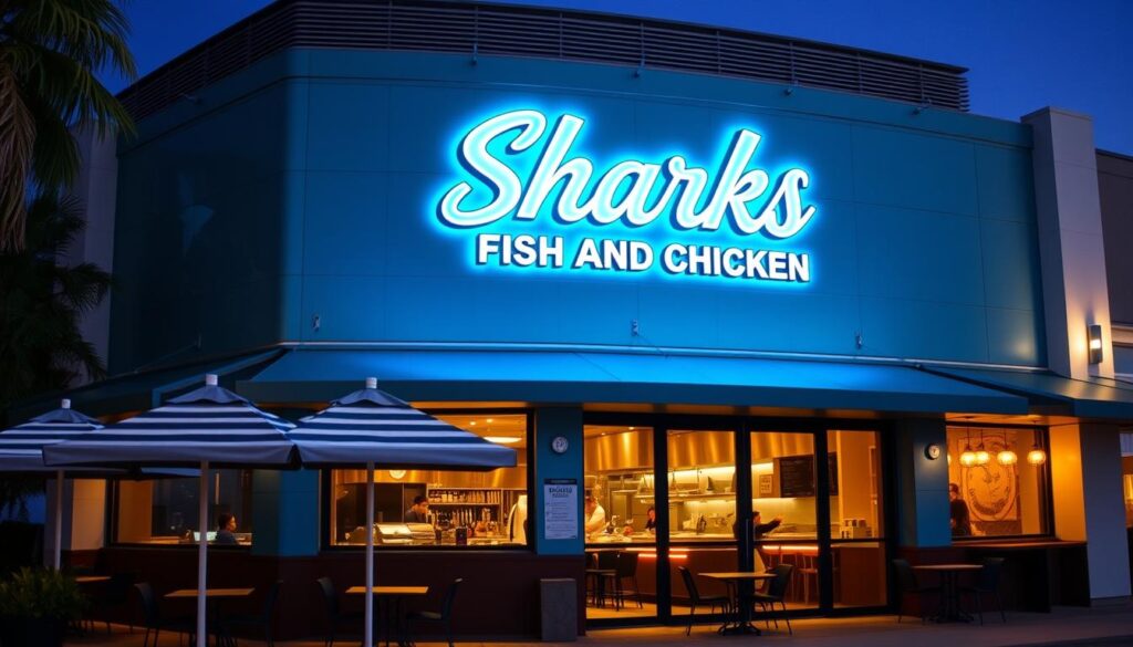 sharks fish and chicken